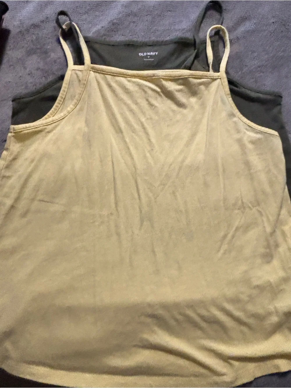 2 Old Navy Tank Green/Yellow - Picture 2 of 5
